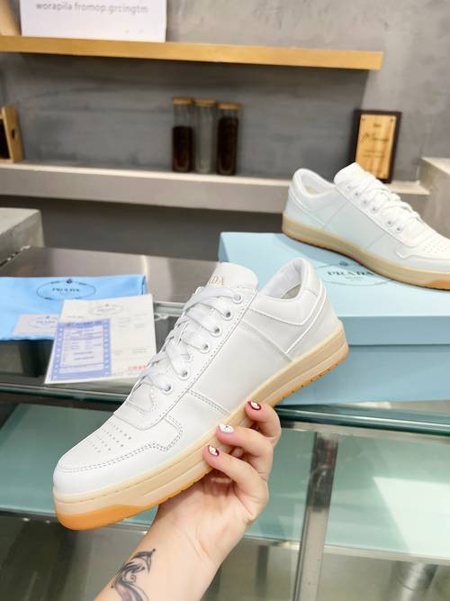 Design Brand P Women and Mens High Quality Genuine Leather Sneakers 2024SS H305