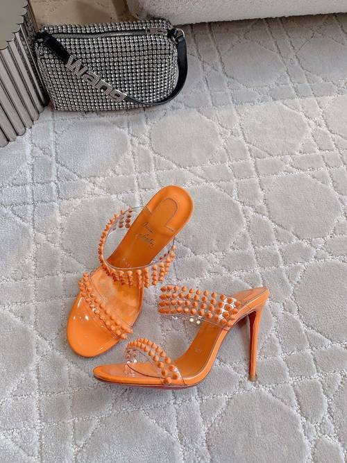 Design Brand CL Womens Original Quality 9.5cm High Heeled Sandals 2024SS G105 