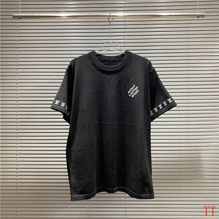 Design Brand L High Quality Men Short Sleeves T-shirts Size M-XXL 2024 New D1907