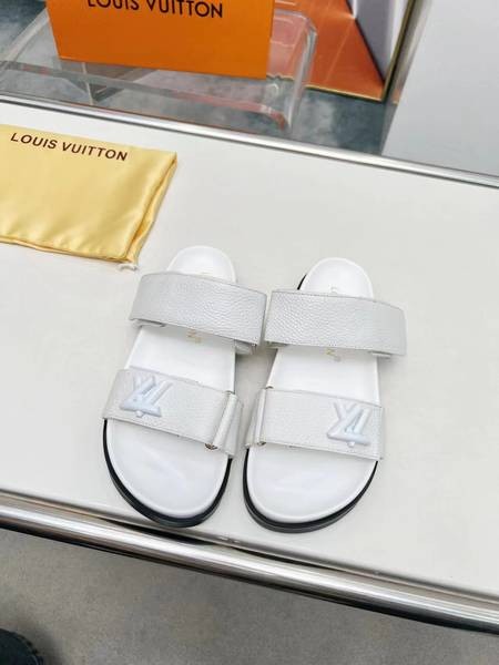 Design Brand L High Quality Women Calf Skin Slippers Sandals 4cm height H307