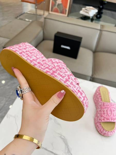 Design Brand C High Quality Women Slippers Sandals 7CM H307