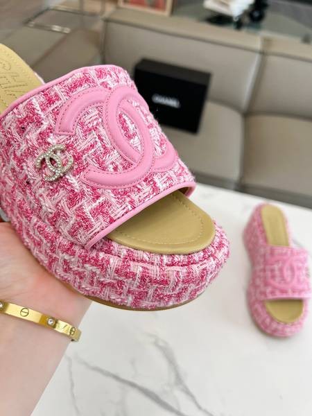 Design Brand C High Quality Women Slippers Sandals 7CM H307