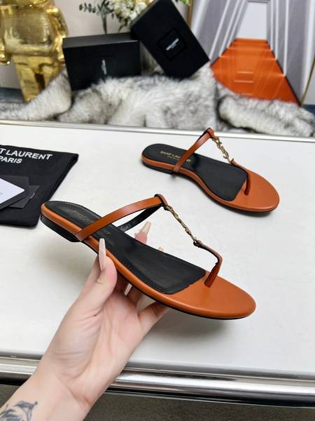 Design Brand YSL High Quality Women Genunie Leather Soles Slippers Sandals H307