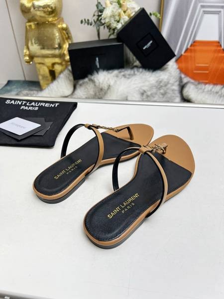 Design Brand YSL High Quality Women Genunie Leather Soles Slippers Sandals H307