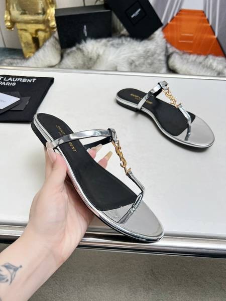 Design Brand YSL High Quality Women Genunie Leather Soles Slippers Sandals H307