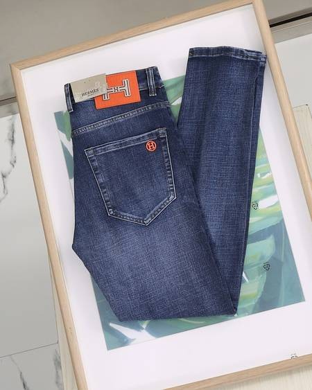 Design Brand H High Quality Men Denim Jeans E808 2024