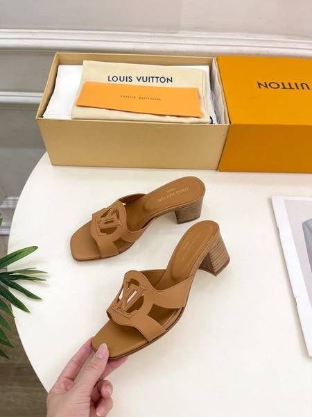 Design Brand L High Quality Women High Heel Sandals Slippers G108 2024