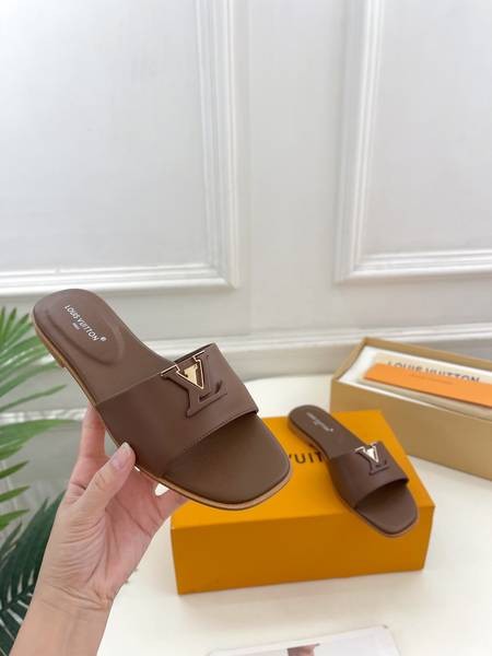 Design Brand L High Quality Women Genunie Leather Sandals Slippers G108 2024