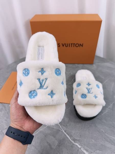 Design Brand L High Quality Women Wool Slippers G108 2024