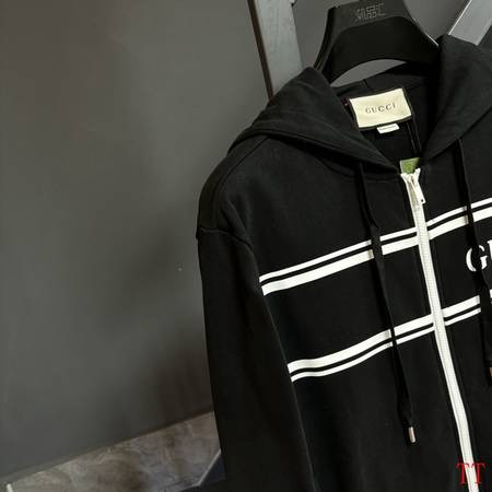 Design Brand G High Quality Men Zipper Hoodies Black Navy Euro Size D1908 2024