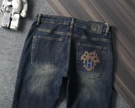 Designer Brand H High Quality Men Denim Jeans For Fall SIZE 39-42 E808 2024FW