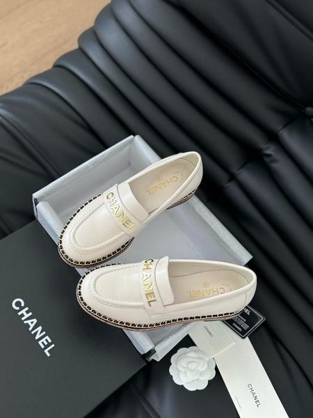 Designer Brand C High Quality Women Leather Loafers Sheepskin Insole G108 2024FW