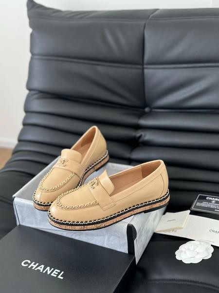 Designer Brand C High Quality Women Leather Loafers Sheepskin Insole G108 2024FW