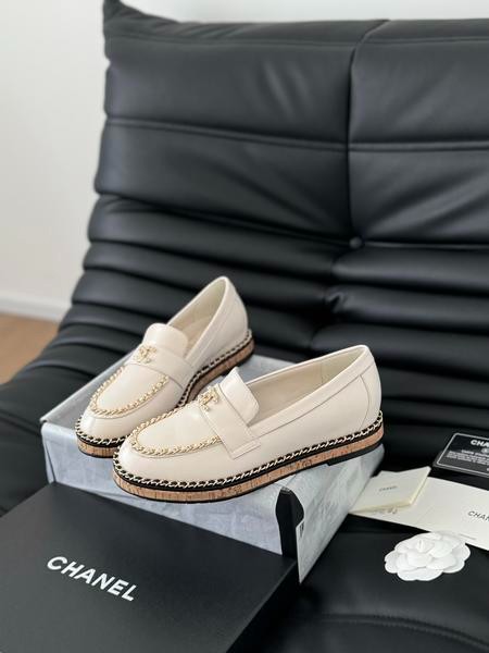 Designer Brand C High Quality Women Leather Loafers Sheepskin Insole G108 2024FW