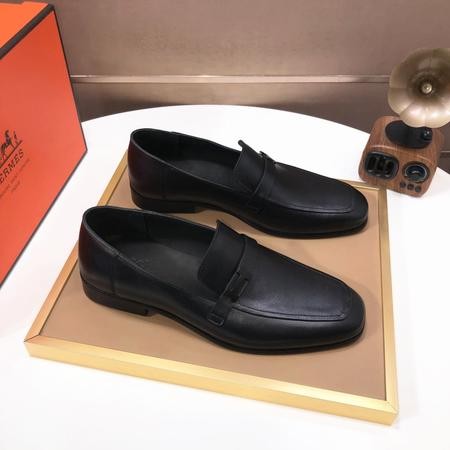 Designer Brand H High Quality Men Loafers Genuine Leather Insole G108 2024FW