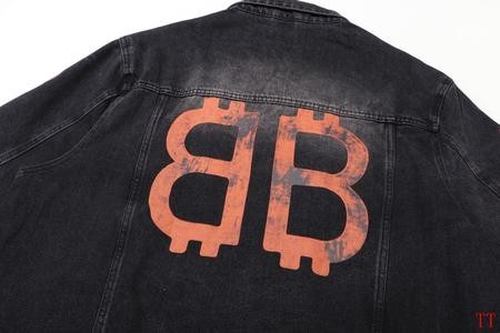 Designer Brand BAL High Quality Men Denim Jackets Length 71-77cm Shoulder 50-56cm Euro Size D1908 2024FW