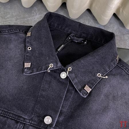 Designer Brand BAL High Quality Men Denim Jackets Length 73-77cm Shoulder 52-56cm Euro Size D1908 2024FW