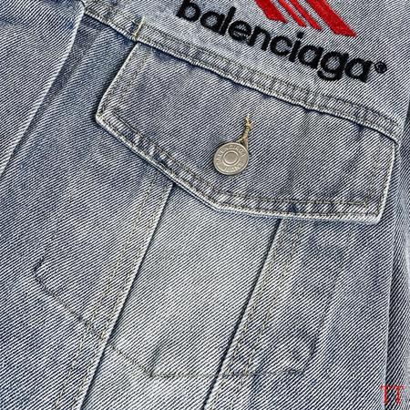 Designer Brand BAL High Quality Men and Women Denim Jackets Length 71-77cm Shoulder 50-56cm Euro Size D1908 2024FW