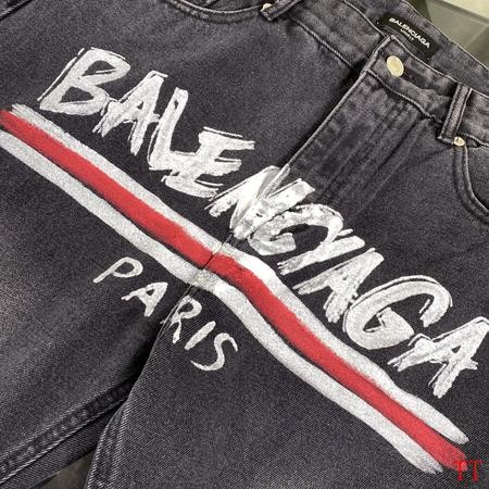 Designer Brand BAL High Quality Men and Women Denim Jeans Length 100-106cm D1908 2024FW