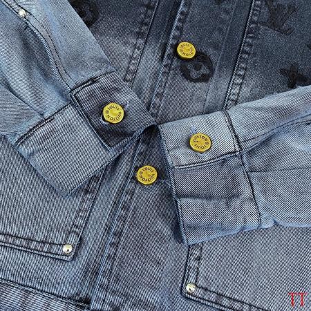 Designer Brand L High Quality Men and Women Denim Jacket Euro Size Length 71-77cm Shoulder 50-56cm D1908 2024FW