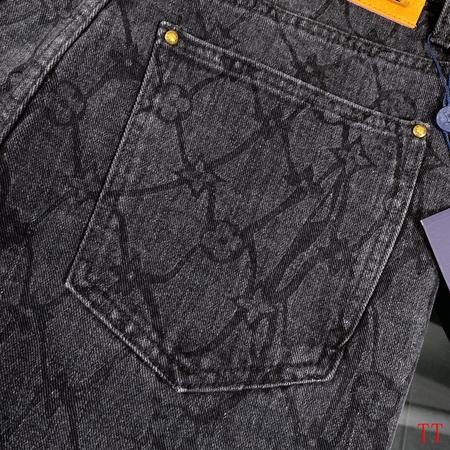 Designer Brand L High Quality Men and Women Denim Jeans Euro Size Length 100-106cm D1908 2024FW