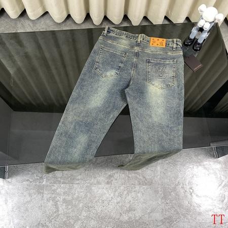 Designer Brand L High Quality Men and Women Denim Jeans Euro Size Length 100-106cm D1908 2024FW