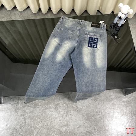 Designer Brand GIV High Quality Men and Women Denim Jeans Hip 108- 116cm Length 100-106cm Euro Size D1908 2024FW