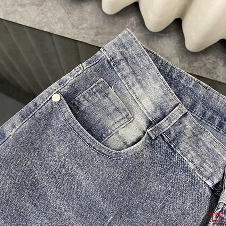 Designer Brand GIV High Quality Men and Women Denim Jeans Hip 108- 116cm Length 100-106cm Euro Size D1908 2024FW