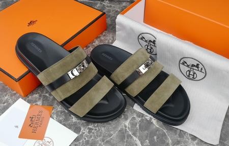 Design Brand H Men Sandals Original Quality Leather G608 2024FW