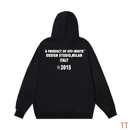 Design Brand OW High Quality Men and Women Hoodies Oversize Euro Size S-XL D1909 2024FW