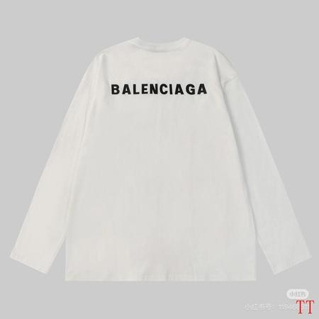 Design Brand Bal High Quality Men Long Sleeves Tshirts Euro Size D1910 2024FW