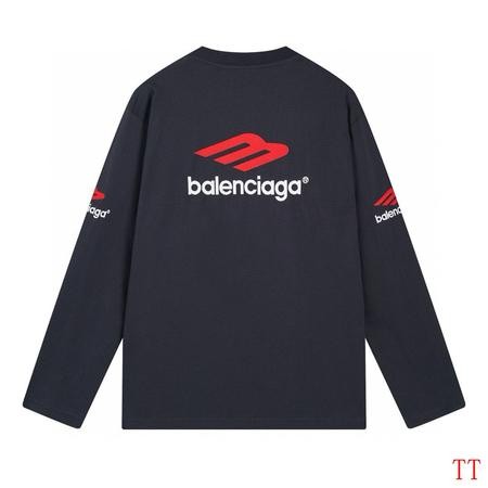 Design Brand Bal High Quality Men Long Sleeves Tshirts Euro Size D1910 2024FW