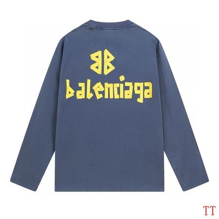 Design Brand Bal High Quality Men Long Sleeves Tshirts Euro Size D1910 2024FW