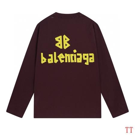 Design Brand Bal High Quality Men Long Sleeves Tshirts Euro Size D1910 2024FW