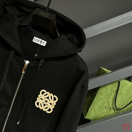 Design Brand LOE High Quality Men Zip Hoodies Euro Size D1910 2024FW