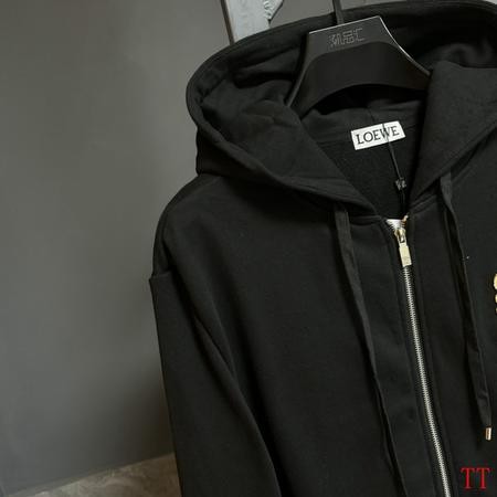 Design Brand LOE High Quality Men Zip Hoodies Euro Size D1910 2024FW