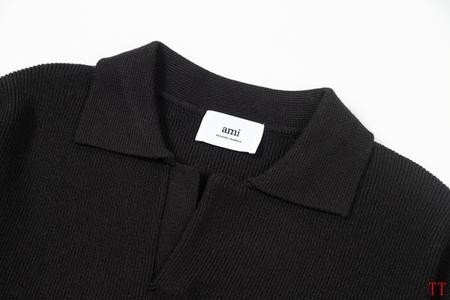 Design Brand AMI High Quality Men and Women Wool Sweaters Euro Size D1910 2024FW