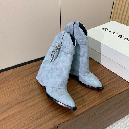 Design Brand GIV Original Quality Women Boots Genuine Leather Heels 8.5CM Sheepskin G110 2024FW