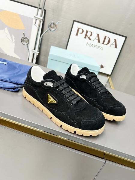 Design Brand P High Quality Men and Women Sneakers Genuine Leather H311 2024FW