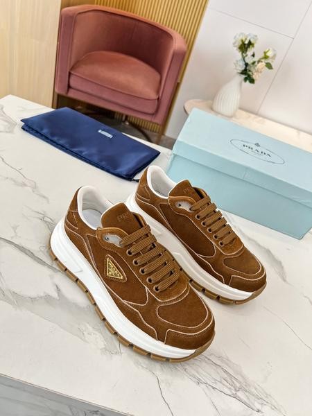 Design Brand P High Quality Men and Women Sneakers Genuine Leather H311 2024FW