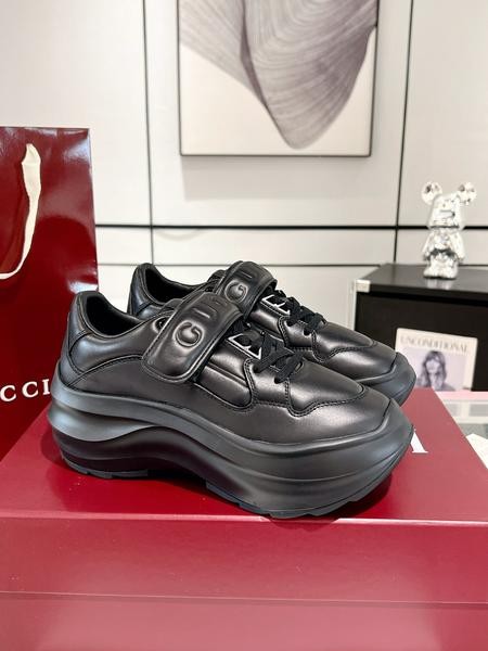 Design Brand G Original Quality Women Sneakers Front Height 5cm Back Height 6.3cm Genuine Leather G111 2024FW