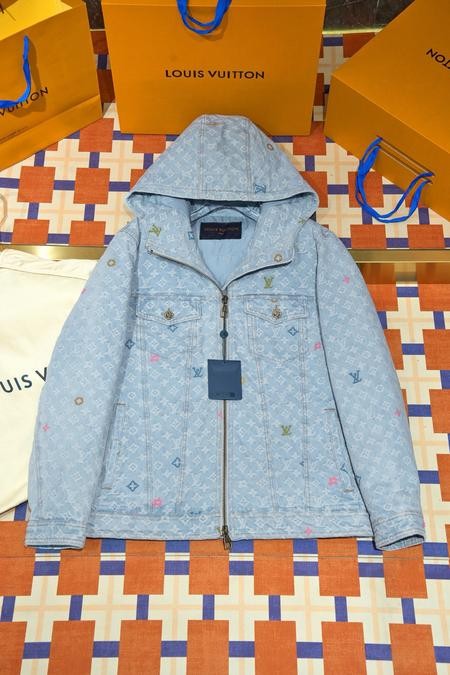 Design Brand L Original Quality Men and Women Denim Down Coats Q211 2024FW