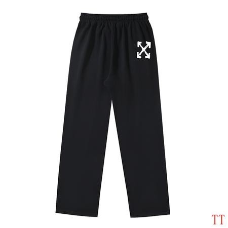 Design Brand OW High Quality Men Sweat Pants Euro Size D1912 2024FW