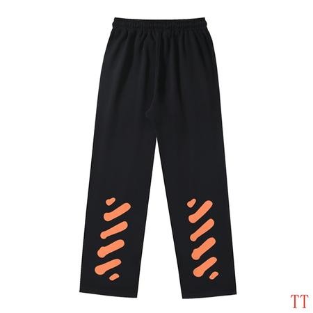 Design Brand OW High Quality Men Sweat Pants Euro Size D1912 2024FW