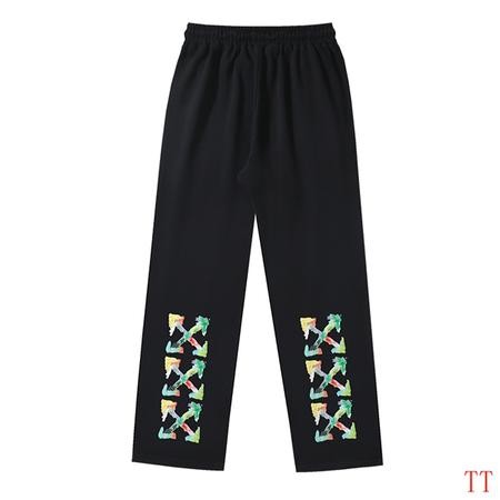 Design Brand OW High Quality Men Sweat Pants Euro Size D1912 2024FW