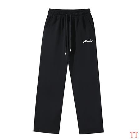 Design Brand OW High Quality Men Sweat Pants Euro Size D1912 2024FW