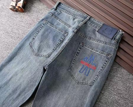 Design Brand Mon High Quality Men Denim Jeans E812 2025ss