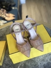 Designer Brand F Womens Original Quality 9.5cm Heeled Sandals Sheep Skin inside 2021SS G103