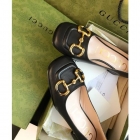 Designer Brand G Womens Original Quality Genuine Leather 4cm Heeled Shoes 2021SS DXS04