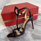 Designer Brand CL Womens Original Quality Genuine Leather 10cm Heel Sandals 2021SS G106